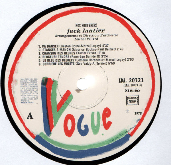 Jack Lantier – Chante Paul Delmet [Vinyle 33Tours] - flash vidéo