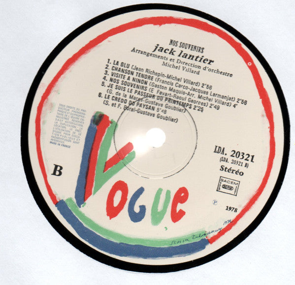 Jack Lantier – Chante Paul Delmet [Vinyle 33Tours] - flash vidéo