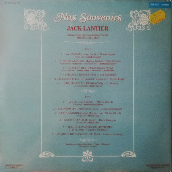 Jack Lantier – Chante Paul Delmet [Vinyle 33Tours] - flash vidéo