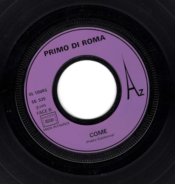 (Occasion) Primo Di Roma Aria [Vinyle 45 Tours]