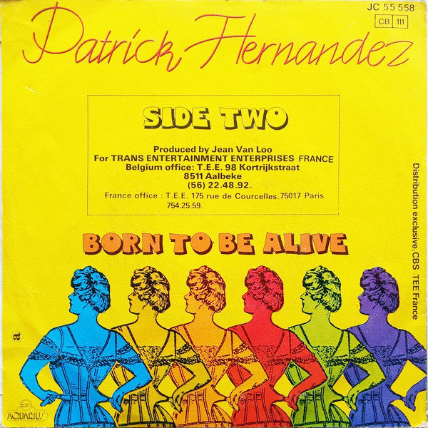 (Occasion) Patrick Hernandez – Born To Be Alive [Vinyle 45 Tours]