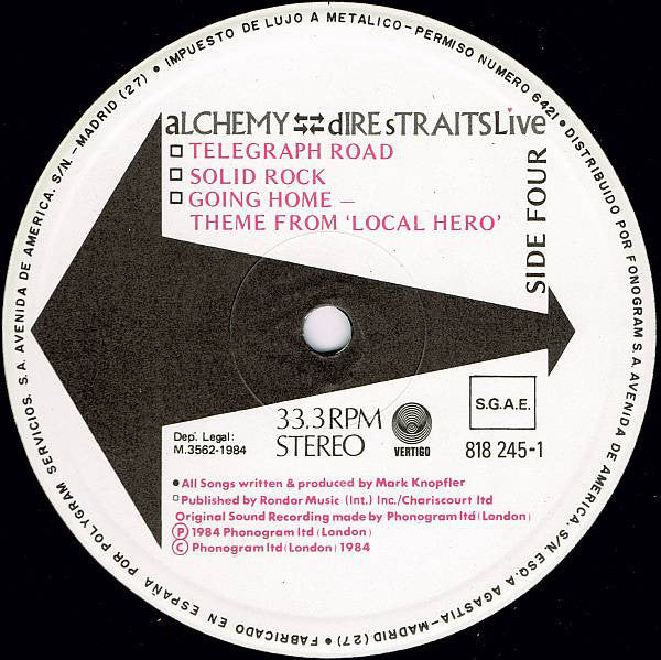 (occasion) Dire Straits – Alchemy - Dire Straits Live [Vinyle super 33 Tours]