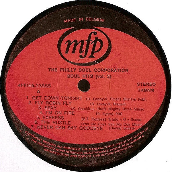 (Occasion) The Philly Soul Corporation – Soul Music = Soul Hits (Vol. 2) [Vinyle 33 Tours]
