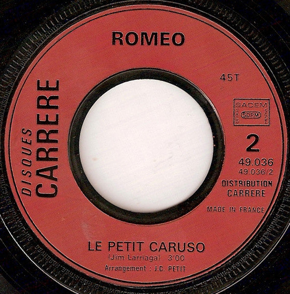 (Occasion) Romeo Maman [Vinyle 45 Tours]