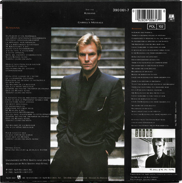 (Occasion) Sting – Russians [Vinyle 45 Tours]