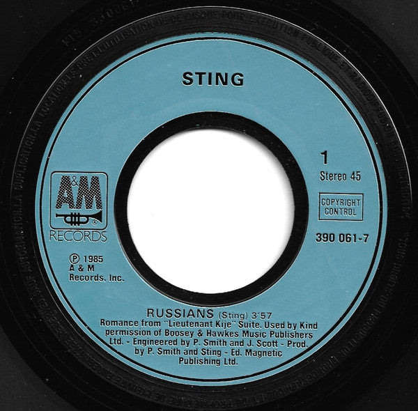 (Occasion) Sting – Russians [Vinyle 45 Tours]