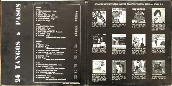 (occasion) Luis Machaco, Leo Vidal, Mario Melfi – 24 Tangos & Pasos [Vinyle 33 Tours]