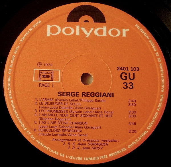 (occasion) Serge Reggiani – Bon A Tirer [Vinyle 33 Tours]