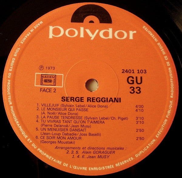 (occasion) Serge Reggiani – Bon A Tirer [Vinyle 33 Tours]