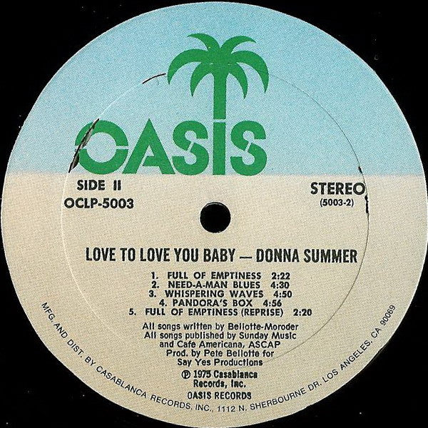 (Occasion) Donna Summer – Love To Love You Baby [Vinyle 33 Tours]