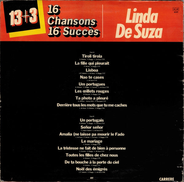 Linda De Suza –16 Chansons 16 Succès [Vinyle 33Tours] - flash vidéo