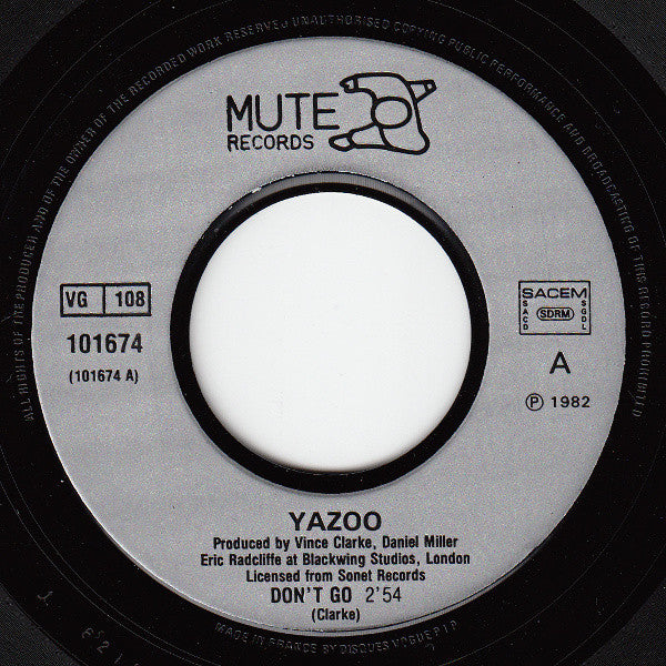 (Occasion)Yazoo – Don't Go [Vinyle 45 Tours]