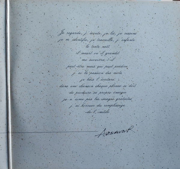 (Occasion) Aznavour – Récital - Intégrale Du Spectacle [Vinyle super 33 Tours]