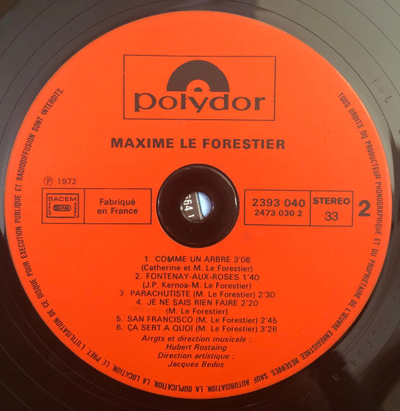 (occasion) Maxime Le Forestier [Vinyle 33 Tours]