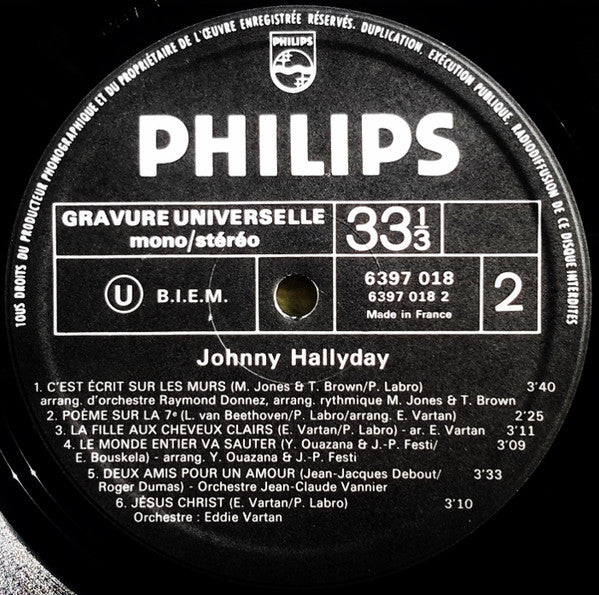(Occasion) Johnny Hallyday – Vie [Vinyle 33 Tours]