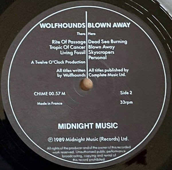 (occasion) The Wolfhounds – Blown Away [Vinyle 33 Tours]