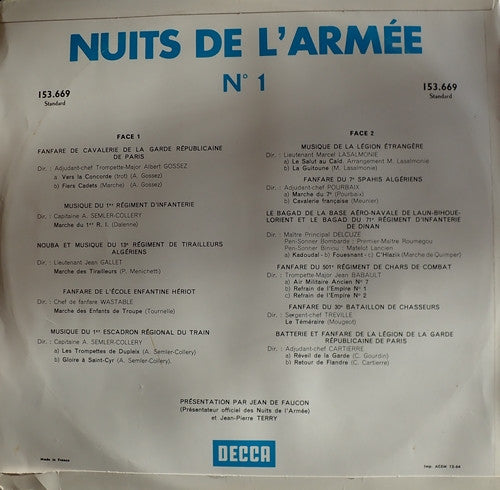 (Occasion) Various Nuits De L'Armée N° 1  [Vinyle 33Tours]