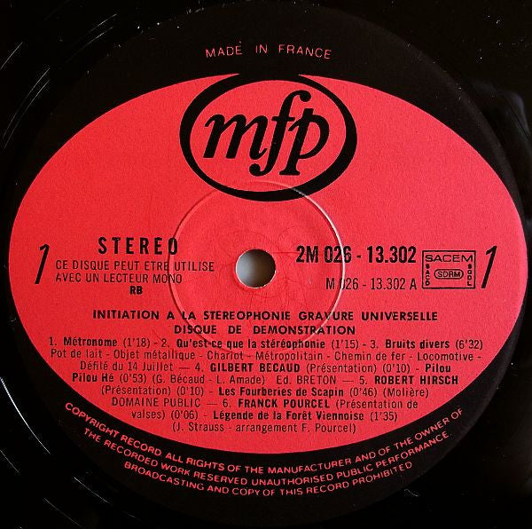 (Occasion) Various – Testez Votre Chaîne ! [Vinyle 33 Tours]