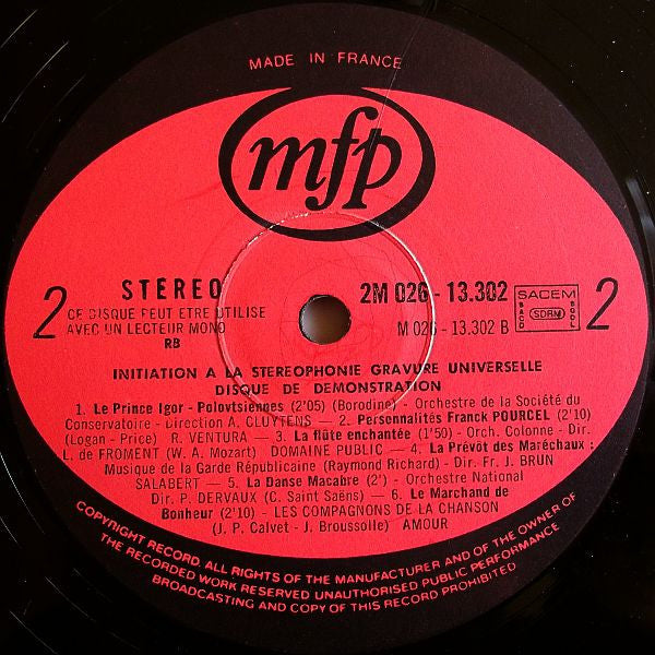 (Occasion) Various – Testez Votre Chaîne ! [Vinyle 33 Tours]
