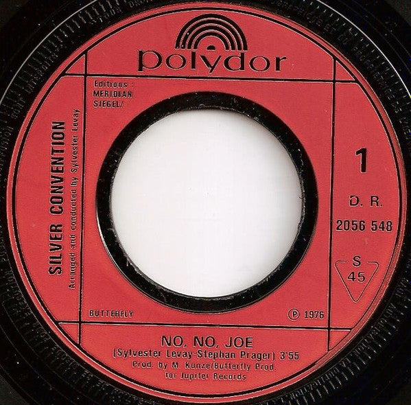 (Occasion) Silver Convention No, No, Joe [Vinyle 45 Tours]