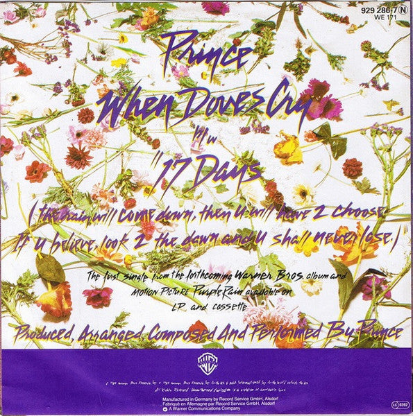 (Occasion) Prince When Doves Cry [Vinyle 45 Tours]