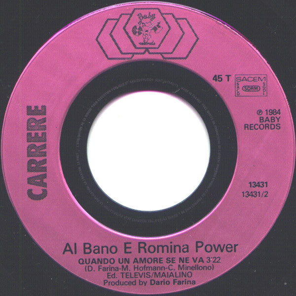 (Occasion) Al Bano Romina Power – Ci Sara' [Vinyle 45Tours]