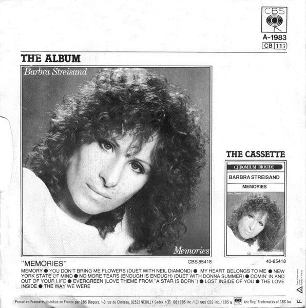 (Occasion) Barbra Streisand – Memory [Vinyle 45Tours]