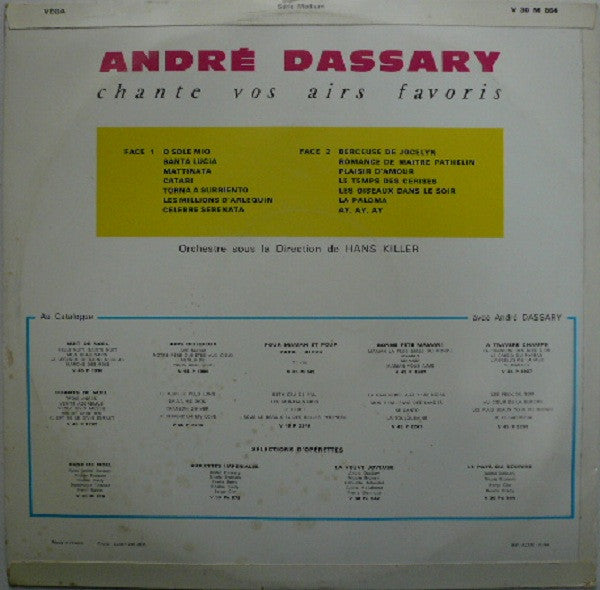(Produit d'occasion)André Dassary – Chante Vos Airs Favoris [Vinyle 33Tours]