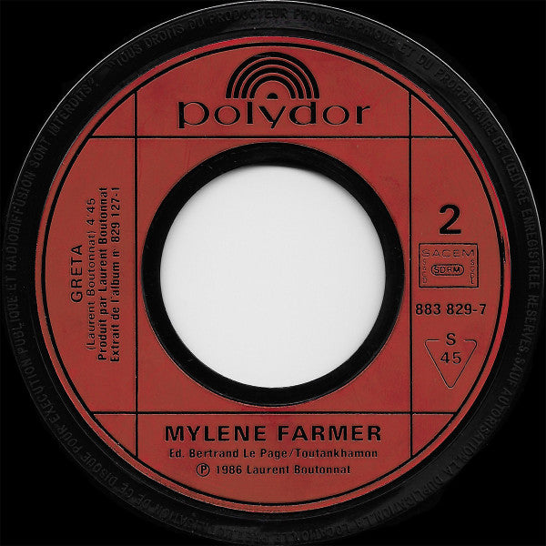 (Occasion) Mylène Farmer –Libertine [Vinyle 45 Tours]