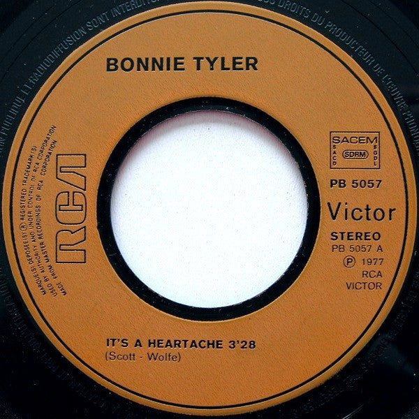 (Occasion) Bonnie Tyler – It's A Heartache [Vinyle 45Tours]