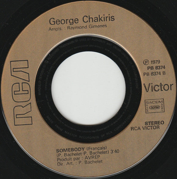 (Occasion) George Chakiris Somebody [Vinyle 45 Tours]