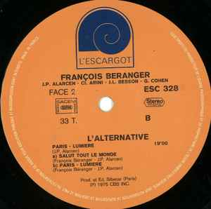 (occasion) François Béranger – L'Alternative [Vinyle 33 Tours]