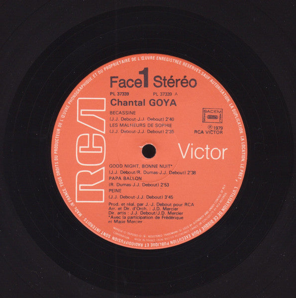(Occasion ) Chantal Goya – Bécassine [Vinyle 33 Tours]