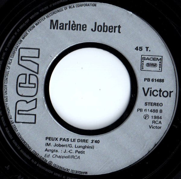 (Occasion) Marlène Jobert – C'est Un Eternel Besoin D'amour [Vinyle 45Tours]