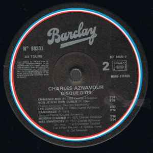 (occasion) Charles Aznavour – Le Disque D'or [Vinyle 33 Tours]