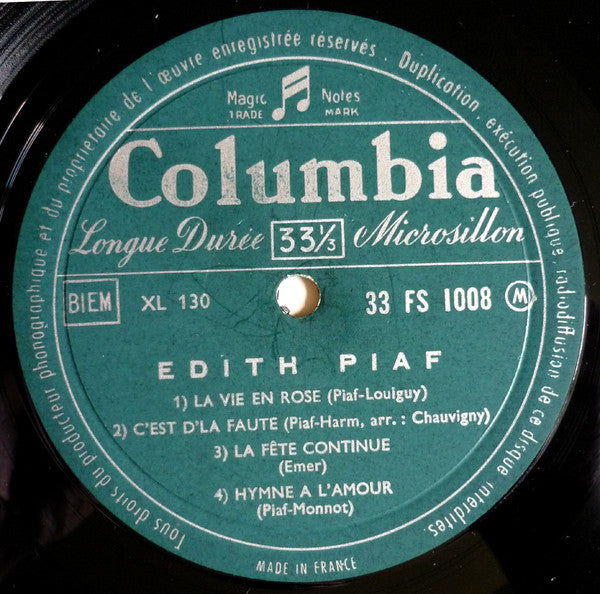 (Occasion) Edith Piaf – Edith Piaf [Vinyle super 45/33Tours]
