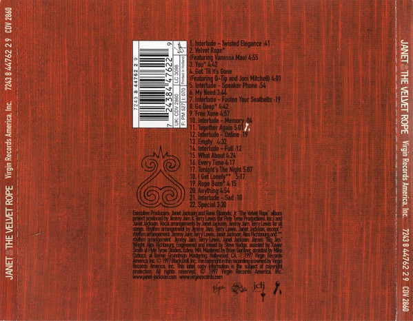 (Occasion) Janet – The Velvet Rope [CD]