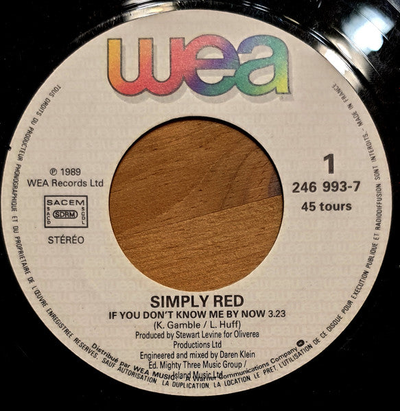 (Occasion) Simply Red – If You Don't Know Me By Now [Vinyle 45 Tours]