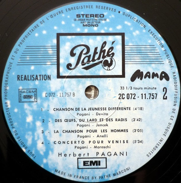 (occasion) Herbert Pagani – Herbert Pagani [Vinyle 33 Tours]