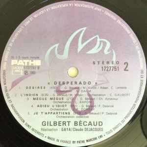 (occasion) Gilbert Bécaud – Desperado - Olympia 83 [Vinyle 33 Tours]