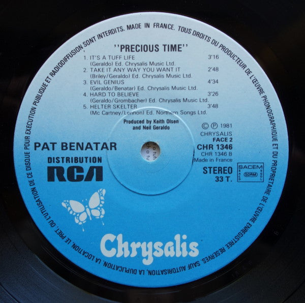 (Occasion) Pat Benatar – Precious Time [Vinyle 33 Tours]
