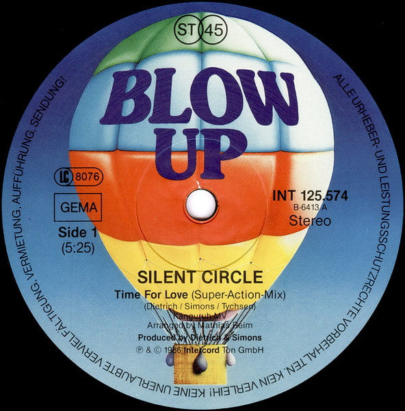 (Occasion) Silent Circle – Time For Love (Super Action Mix) [Vinyle super 45Tours]