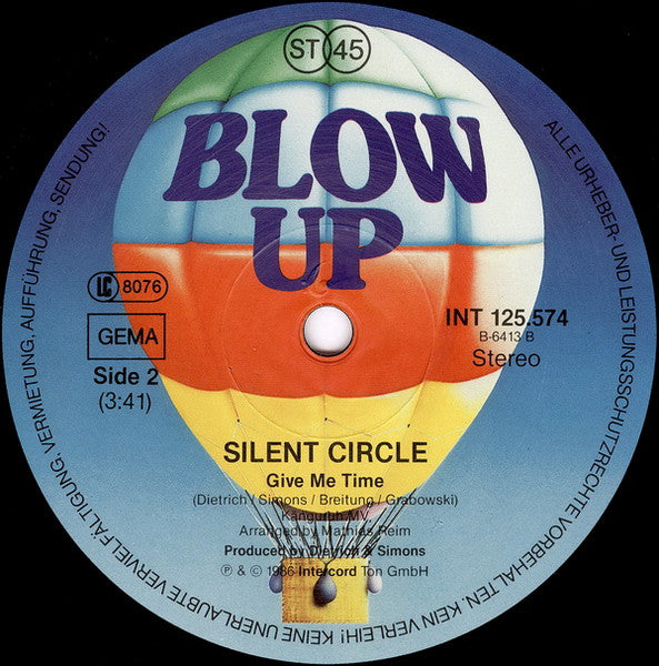 (Occasion) Silent Circle – Time For Love (Super Action Mix) [Vinyle super 45Tours]
