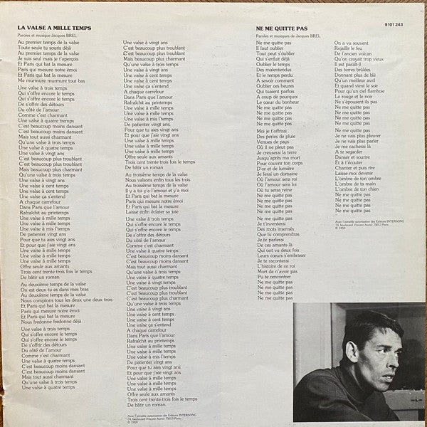 (occasion) Jacques Brel – Ne Me Quitte Pas [Vinyle 33 Tours]