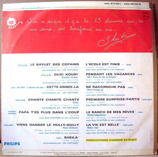 (Occasion) Sheila Le Sifflet Des Copains [Vinyle 33Tours]