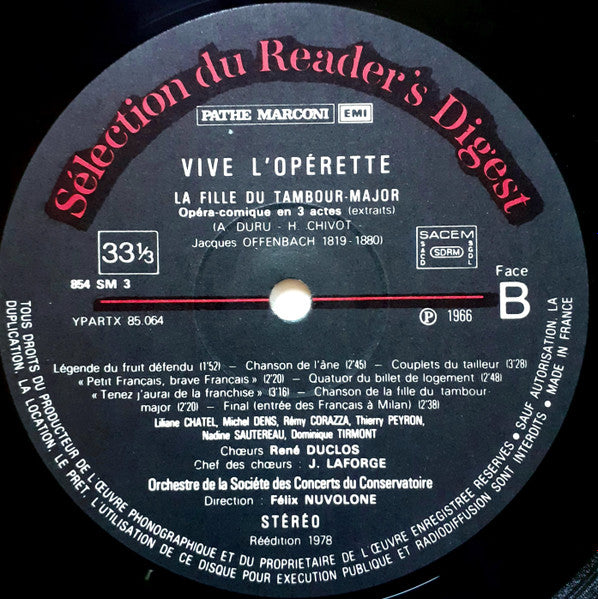 (Occasion) Vive L'Opérette-offenbach  [Vinyle 33Tours]