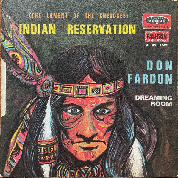 (Occasion) Don Fardon – (The Lament Of The Cherokee) Indian Reservation [Vinyle 45 Tours]