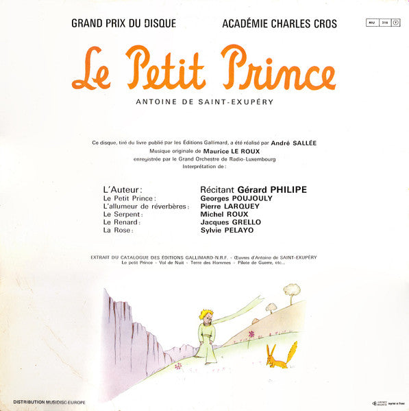 (Occasion) Antoine De Saint-Exupéry – Le Petit Prince  [Vinyle 33 Tours]