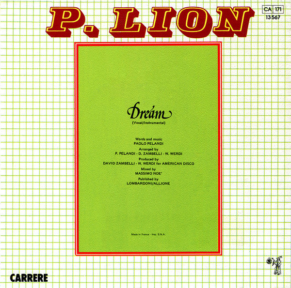 (Occasion) P. Lion – Dream [Vinyle 45Tours]