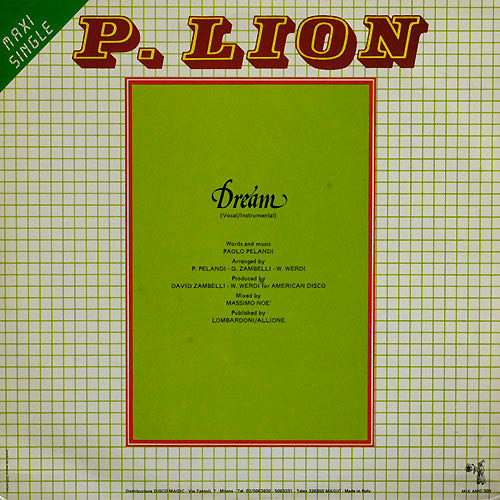 (Occasion) P. Lion – Dream [Vinyle 45 Tours]